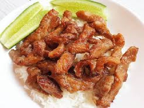ข้าวหมูทอด